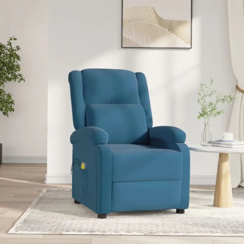 Elektrische massagefauteuil met verstelbare stoel voor ultiem comfort - Blauw / 1 - Elektrische massagestoelen