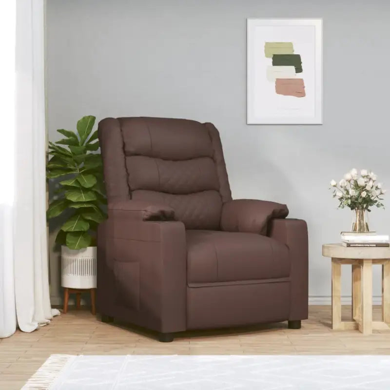 Elektrische massagefauteuil met verstelbare stoel voor ultiem comfort - Bruin / 1 - Elektrische massagestoelen