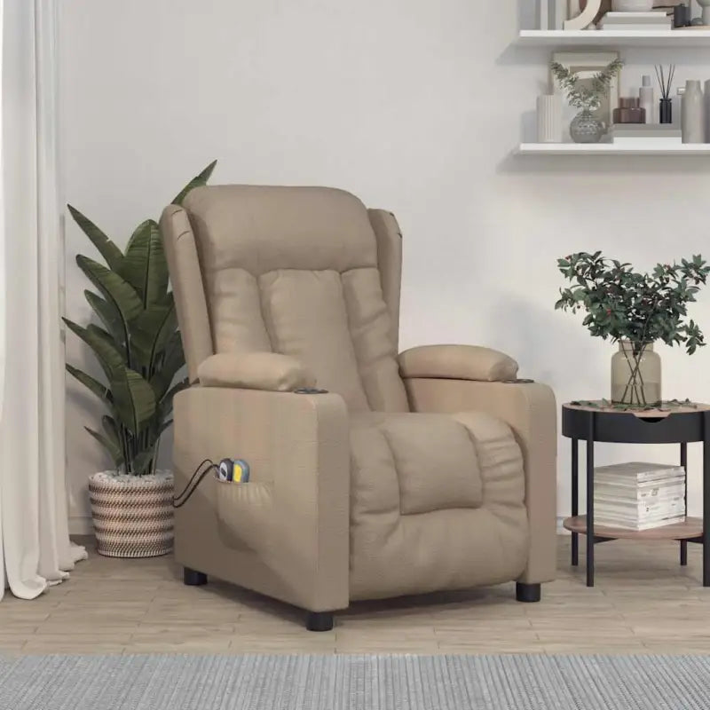 Elektrische massagefauteuil met verstelbare stoel voor ultiem comfort - Cappuccino / 1 - Elektrische massagestoelen