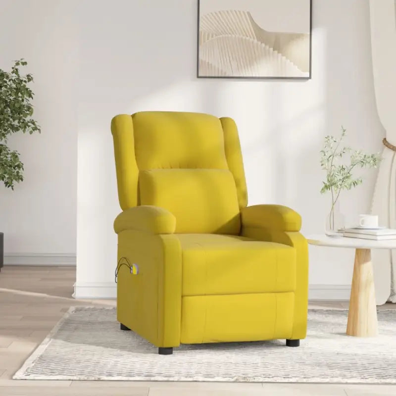 Elektrische massagefauteuil met verstelbare stoel voor ultiem comfort - Geel / 1 - Elektrische massagestoelen