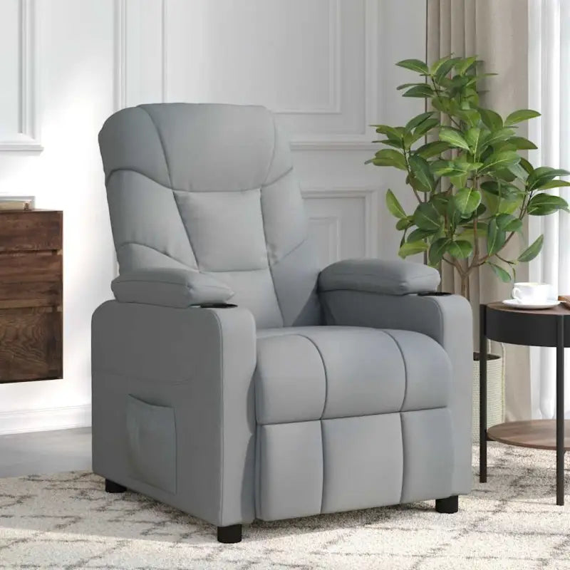 Elektrische massagefauteuil met verstelbare stoel voor ultiem comfort - Lichtgrijs / 1 - Elektrische massagestoelen