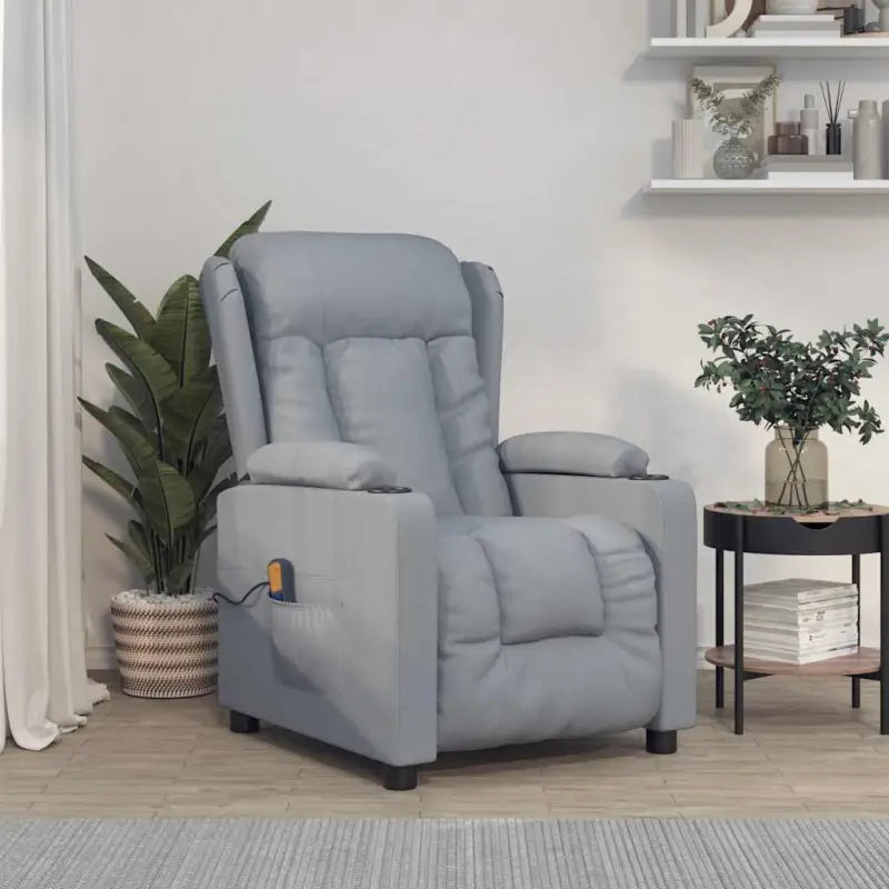 Elektrische massagefauteuil Verstelbare Stoel voor ultiem comfort - Lichtgrijs / 1 - Elektrische massagestoelen