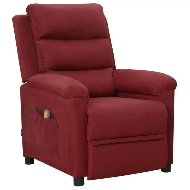 Elektrische massagefauteuil Verstelbare stoel voor ultiem comfort - Wijnrood / 1 - Elektrische massagestoelen