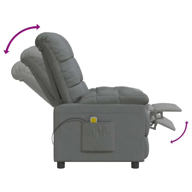 Elektrische massagestoel met verstelbare rug en voetensteun - Elektrische massagestoelen