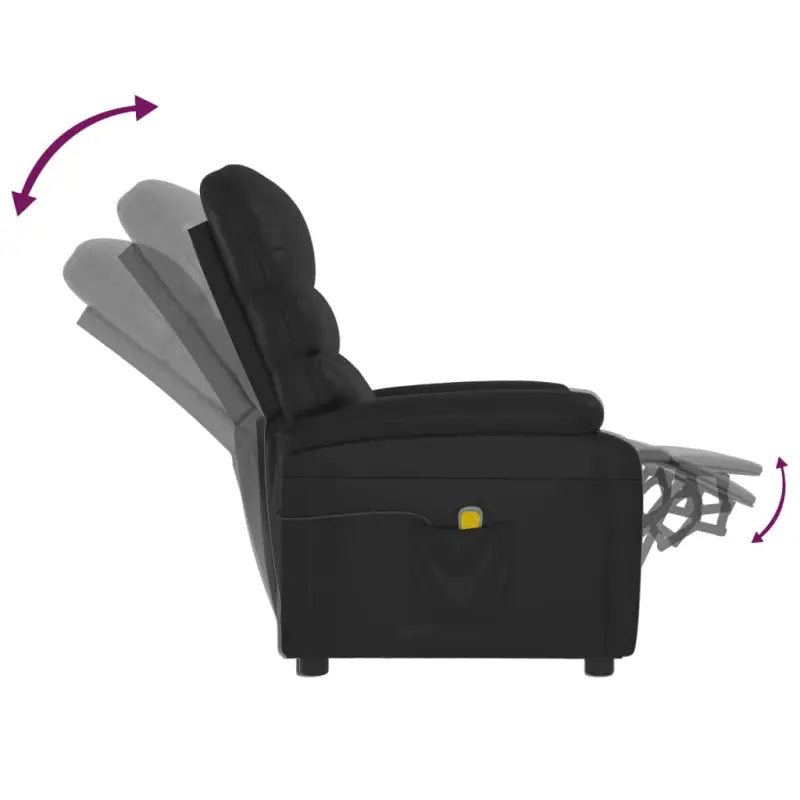 Elektrische massagestoel met verstelbare rug en voetensteun - Elektrische massagestoelen