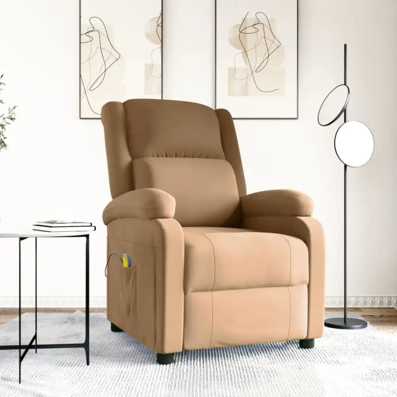 Elektrische massagestoel met verstelbare rug en voetensteun - Bruin / 1 - Elektrische massagestoelen