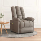 Elektrische massagestoel met verstelbare rug en voetensteun - Taupe / 1 - Elektrische massagestoelen