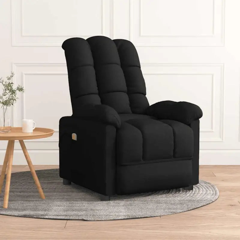 Elektrische massagestoel met verstelbare rug en voetensteun - Zwart / 1 - Elektrische massagestoelen