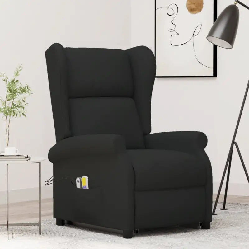 Elektrische massagestoel met verstelbare rug en voetensteun - Zwart / 1 - Elektrische massagestoelen