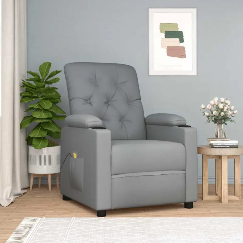Elektrische massagestoel met verstelbare rugleuning en voetensteun - Elektrische massagestoelen