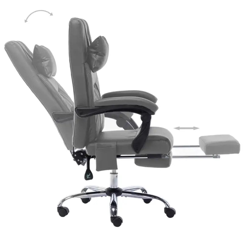 Ergonomische kantoorstoel met massage- en ligfunctie - Bureaustoelen