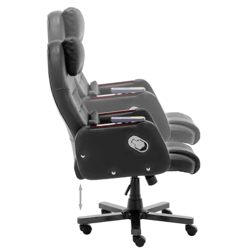 Ergonomische kantoorstoel met massage en ligfunctie - Zwart / 1 - Bureaustoelen
