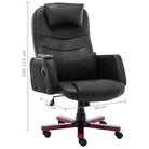 Ergonomische kantoorstoel met massage en ligfunctie - Zwart / 1 - Bureaustoelen