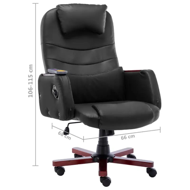 Ergonomische kantoorstoel met massage en ligfunctie - Zwart / 1 - Bureaustoelen