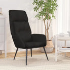 Fauteuil met optimaal zitcomfort en stabiel metalen frame - Zwart / 1 / Zonder voetensteun - Fauteuils & Relaxfauteuils