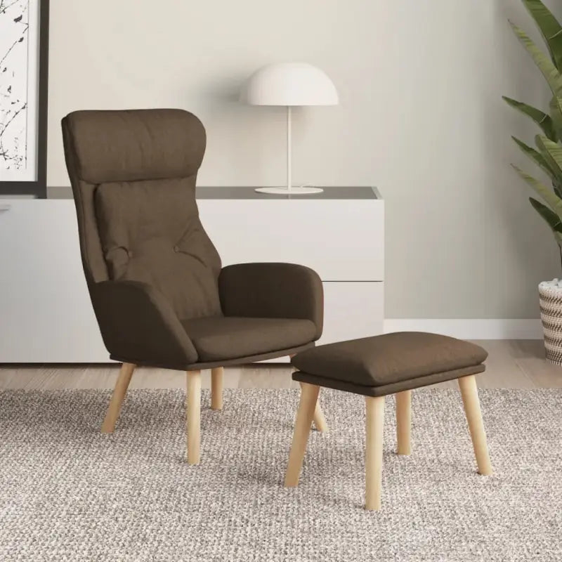 Fauteuil met optimaal zitcomfort en zachte bekleding - Bruin / 1 / Met voetensteun - Fauteuils & Relaxfauteuils