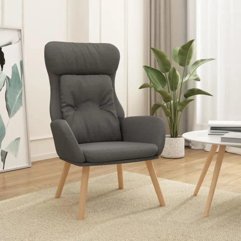 Fauteuil met optimaal zitcomfort en zachte bekleding - Donkergrijs / 1 / Zonder voetensteun - Fauteuils & Relaxfauteuils