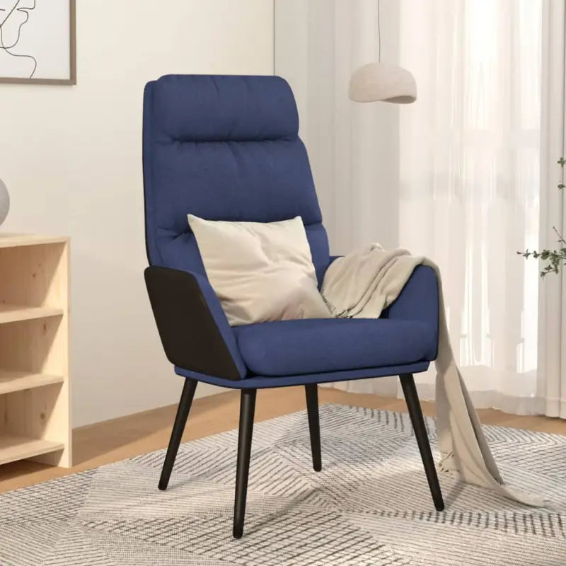 Fauteuils voor Optimaal Zitcomfort met Zachte Stoffen en Kunstleer - Blauw / 1 / Zonder voetensteun - Fauteuils &