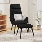 Fauteuils voor Optimaal Zitcomfort met Zachte Stoffen en Kunstleer - Zwart / 1 / Met voetensteun - Fauteuils &