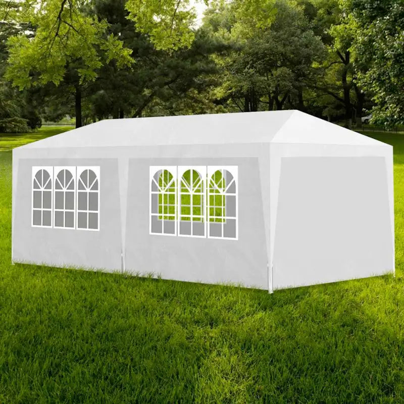 Feesttent en tuinpaviljoen voor buitenfeestjes - Wit / 3 x 6 m / 1 - Partytenten & prieëlen