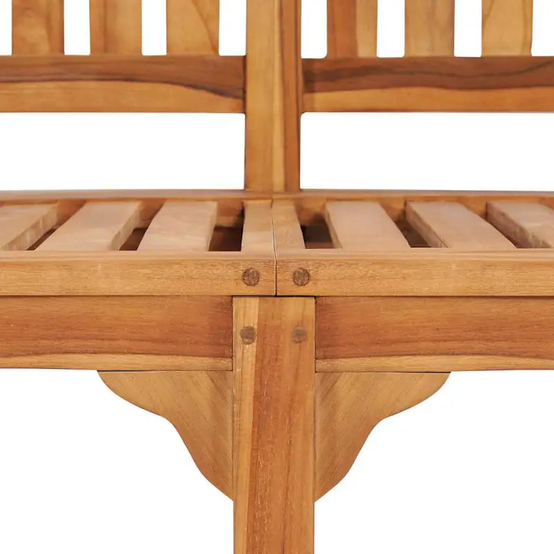 Fijn geschuurd houten tuinbank in bananenvorm voor terras en tuin - Tuinbanken