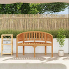 Fijn geschuurd houten tuinbank in bananenvorm voor terras en tuin - Tuinbanken