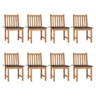 Fijn geschuurd houten tuinstoelenet voor comfort in tuin of terras - Taupe / 8 - Tuinstoelen