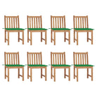 Fijn geschuurd houten tuinstoelenet voor comfort in tuin of terras - Groen / 8 - Tuinstoelen