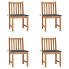 Fijn geschuurd houten tuinstoelenet voor comfort in tuin of terras - Antraciet / 4 - Tuinstoelen