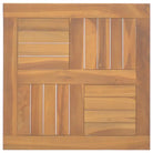Fijn geschuurd massief teakhouten tafelblad voor huis en horeca - 50 x 50 cm / 1 / Vierkant - Tafelbladen