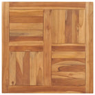 Fijn geschuurd massief teakhouten tafelblad voor huis en horeca - 70 x 70 cm / 1 / Vierkant - Tafelbladen