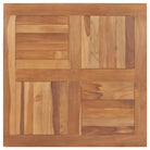 Fijn geschuurd massief teakhouten tafelblad voor huis en horeca - 80 x 80 cm / 1 / Vierkant - Tafelbladen