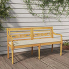 Fijn geschuurd teakhouten tuinbank met rustieke charme - Crème / 150 cm / 1 - Tuinbanken