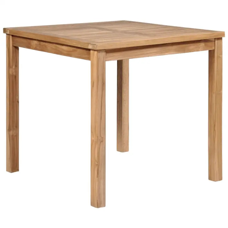 Fijn geschuurd teakhouten tuintafel voor een natuurlijke look - 80 x 80 x 77 cm / 1 - Tuintafels