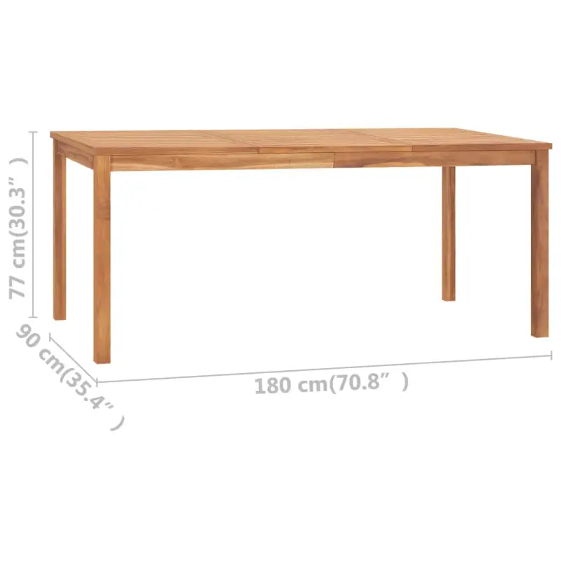Fijn geschuurd teakhouten tuintafel voor een natuurlijke look - Tuintafels