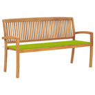 Fijn geschuurde houten tuinbank voor buitengebruik - Heldergroen / 150 cm / 1 - Tuinbanken