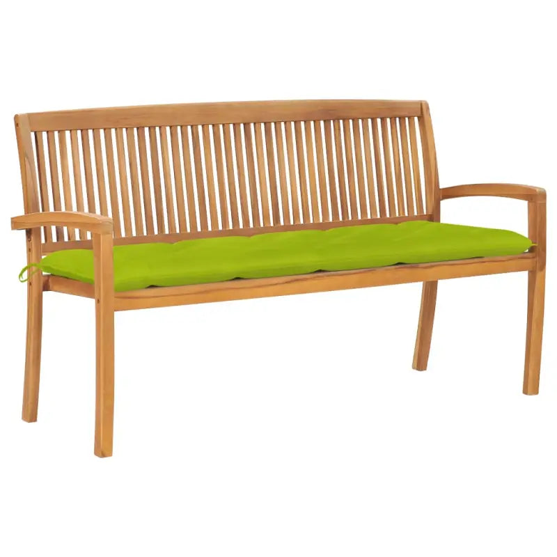 Fijn geschuurde houten tuinbank voor buitengebruik prachtige tuinoptie - Heldergroen / 150 cm / 1 - Tuinbanken