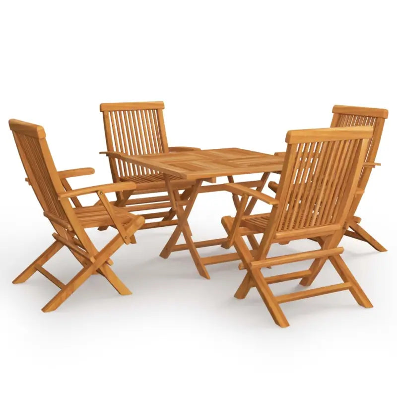 Fijn geschuurde houten tuinset voor kamperen en picknicken - Tuinsets
