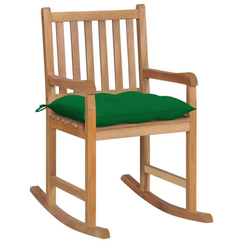 Fijn geschuurde houten tuinstoel voor binnen en buiten - Groen / 1 - Tuinstoelen