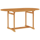 Fijn geschuurde houten tuintafel voor buiten met klassiek ontwerp - 150 x 90 x 75 cm / 1 / ovaal - Tuintafels