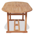 Fijn geschuurde houten tuintafel voor buiten met klassiek ontwerp - Tuintafels