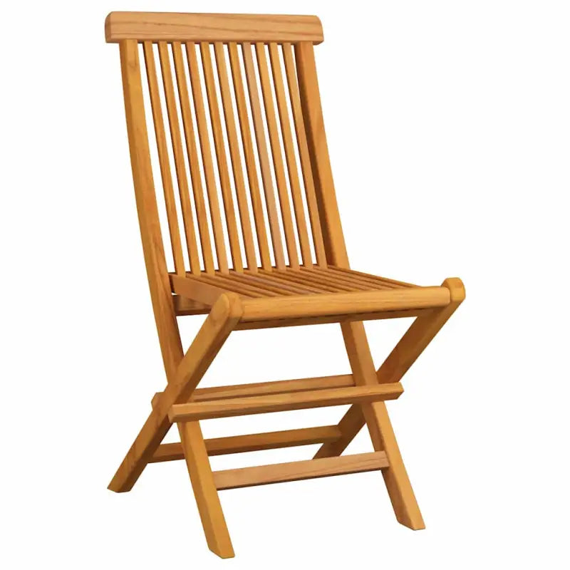 Fijn geschuurde inklapbare houten tuinstoelen met elegant ontwerp - Tuinstoelen