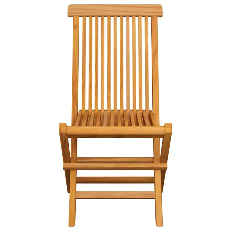Fijn geschuurde inklapbare houten tuinstoelen met elegant ontwerp - Tuinstoelen