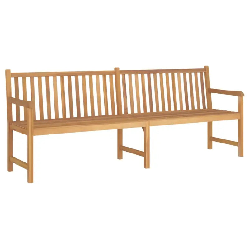 Fijn geschuurde teakhouten tuinbank met stijlvol en praktisch ontwerp - 228 cm / 1 - Tuinbanken