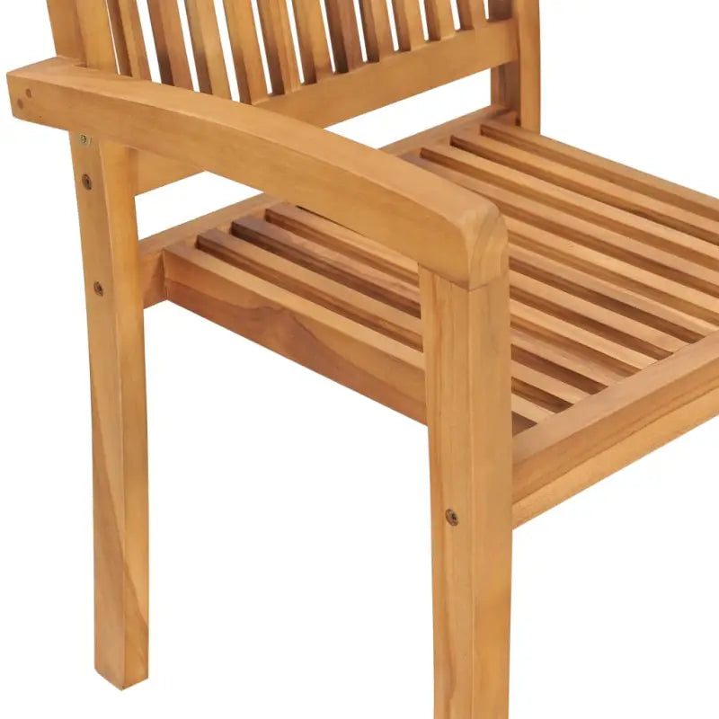 Fijn geschuurde teakhouten tuinstoelen met vintage uitstraling - Tuinstoelen