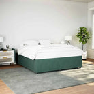 Fluweel bedframe voor een comfortabele en warme slaapkamer sfeer - Donkergroen / 180 x 200 cm - Bedden & bedframes