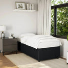 Fluweel bedframe voor een comfortabele en warme slaapkamer sfeer - Zwart / 80 x 200 cm - Bedden & bedframes