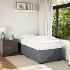 Fluwelen Bedframe voor Comfort en Stijl in de Slaapkamer - Donkergrijs / 90 x 200 cm - Bedden & bedframes