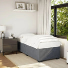 Fluwelen Bedframe voor Comfort en Stijl in de Slaapkamer - Donkergrijs / 80 x 200 cm - Bedden & bedframes