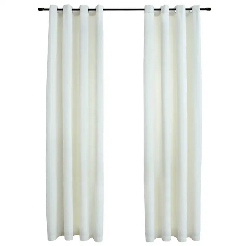 Fluwelen gordijnen met metalen ringen voor elegante privacy en warmte - Gordijnen & vitrages